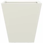 vidaXL Ζαρντινιέρα Κήπου Λευκή 30x30x30 εκ. από Ατσάλι