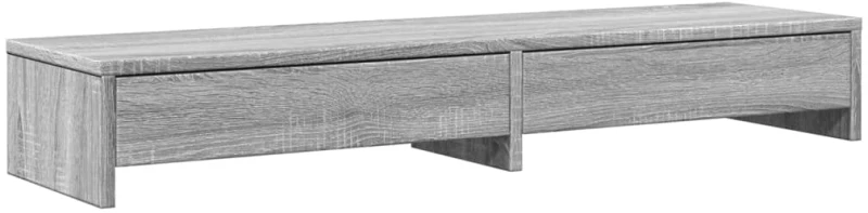 vidaXL Βάση Οθόνης με Συρτάρια Γκρι Sonoma 100x27x15 εκ. Επεξεργ. Ξύλο