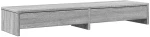 vidaXL Βάση Οθόνης με Συρτάρια Γκρι Sonoma 100x27x15 εκ. Επεξεργ. Ξύλο