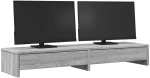 vidaXL Βάση Οθόνης με Συρτάρια Γκρι Sonoma 100x27x15 εκ. Επεξεργ. Ξύλο