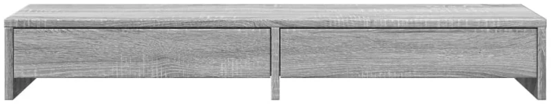 vidaXL Βάση Οθόνης με Συρτάρια Γκρι Sonoma 100x27x15 εκ. Επεξεργ. Ξύλο