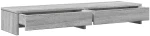 vidaXL Βάση Οθόνης με Συρτάρια Γκρι Sonoma 100x27x15 εκ. Επεξεργ. Ξύλο
