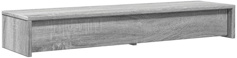 vidaXL Βάση Οθόνης με Συρτάρια Γκρι Sonoma 100x27x15 εκ. Επεξεργ. Ξύλο