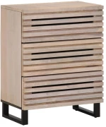 vidaXL Ντουλάπια 2 Τεμ. 60x34x75 εκ. από Μασίφ Ξύλο Μάνγκο