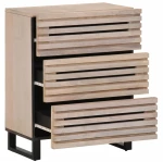 vidaXL Ντουλάπια 2 Τεμ. 60x34x75 εκ. από Μασίφ Ξύλο Μάνγκο