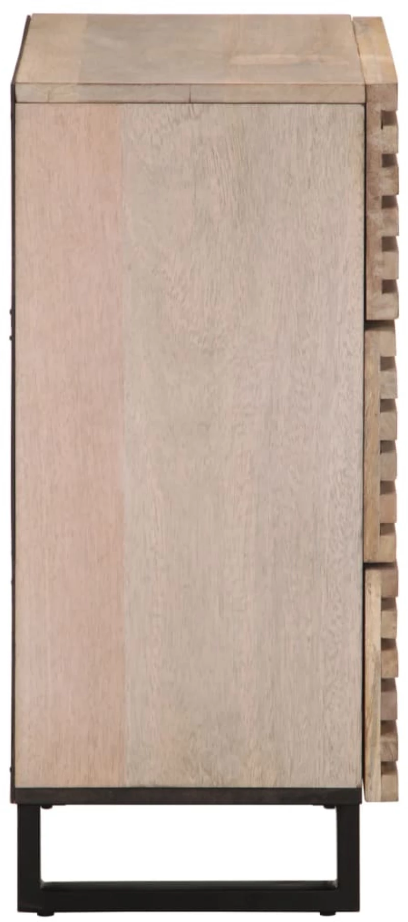 vidaXL Ντουλάπια 2 Τεμ. 60x34x75 εκ. από Μασίφ Ξύλο Μάνγκο