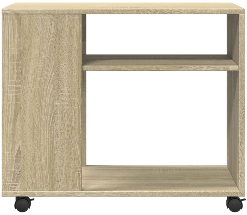 vidaXL Βοηθητικό Τραπέζι με Ρόδες Sonoma Δρυς 70x35x60 εκ. Επεξ. Ξύλο