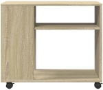 vidaXL Βοηθητικό Τραπέζι με Ρόδες Sonoma Δρυς 70x35x60 εκ. Επεξ. Ξύλο