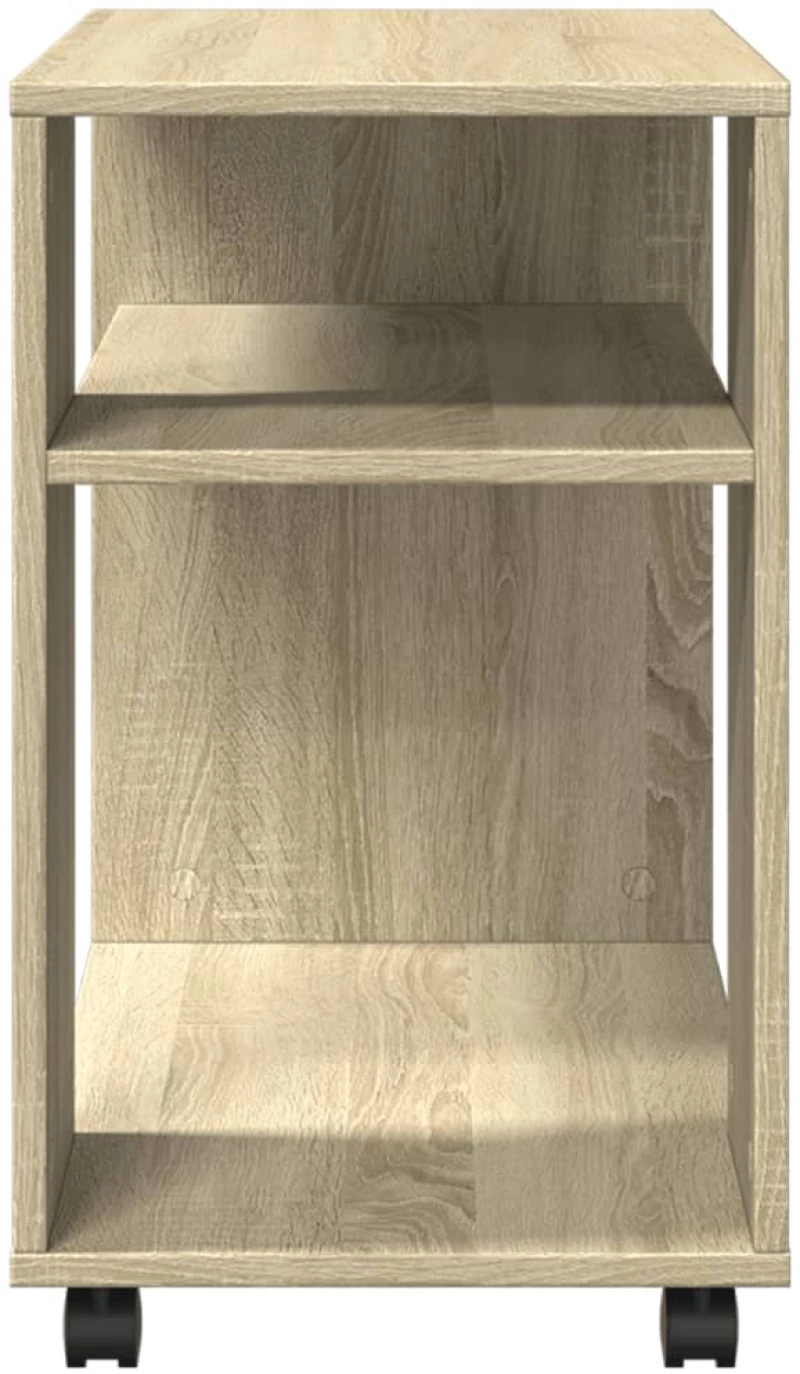 vidaXL Βοηθητικό Τραπέζι με Ρόδες Sonoma Δρυς 70x35x60 εκ. Επεξ. Ξύλο