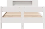 vidaXL Κρεβάτι Βιβλιοθήκη Χωρίς Στρώμα 150x200 εκ Μασίφ Ξύλο Πεύκου