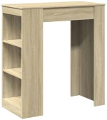 vidaXL Τραπέζι Μπαρ με Ράγες Sonoma Δρυς 95x47x103,5 εκ Επεξεργ. Ξύλο