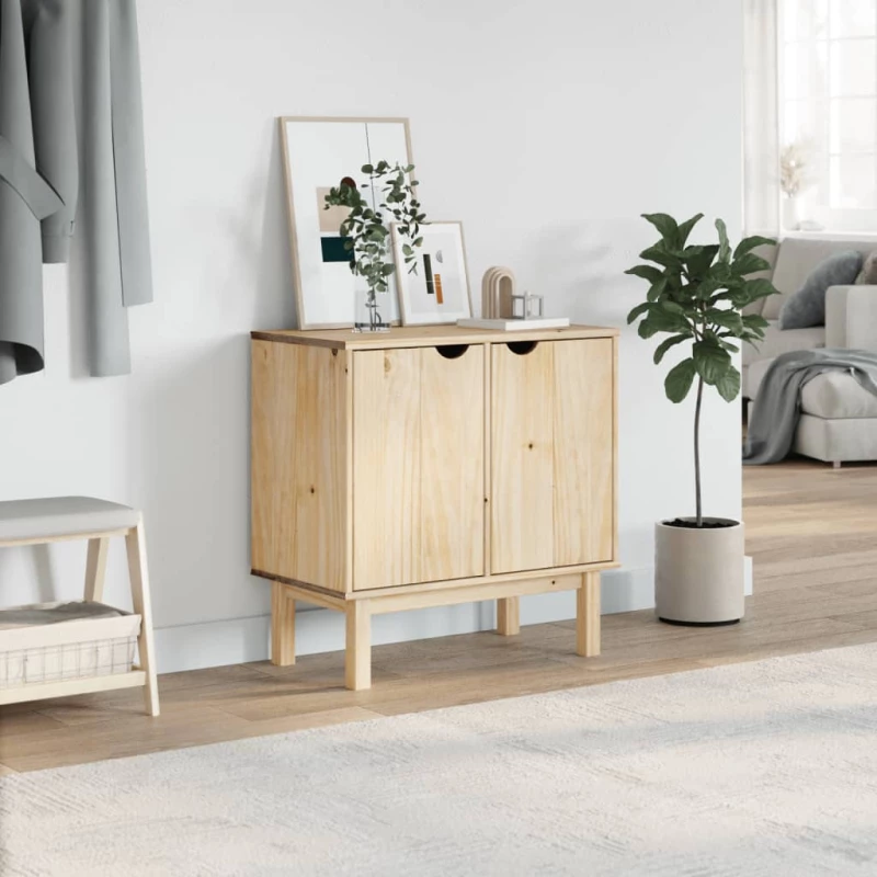 vidaXL Ντουλάπι Διαδρόμου OTTA 75x40x75 εκ. από Μασίφ Ξύλο Πεύκου