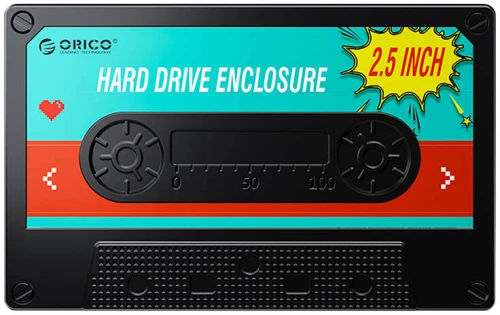 Orico 2580 HDD/SSD 2.5" drive enclosure, 5Gbps, USB-A to USB Micro-B (black)