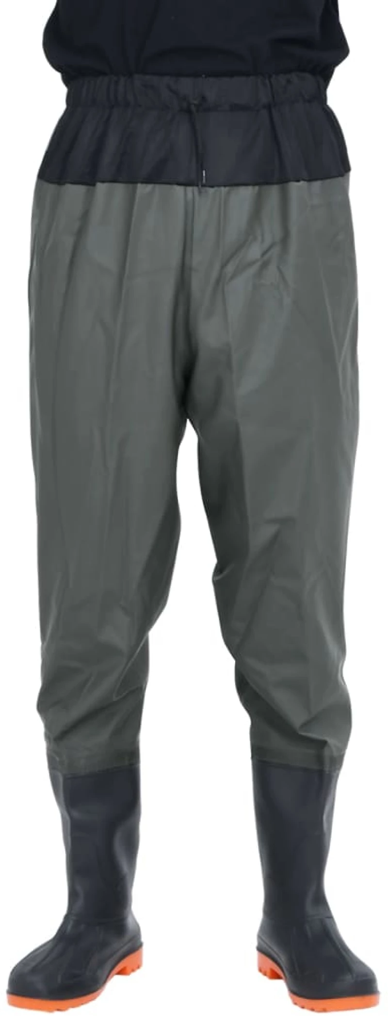 vidaXL Waist Waders με μπότες σκούρο πράσινο μέγεθος 40