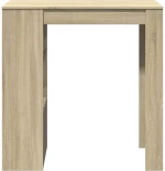 vidaXL Τραπέζι Μπαρ με Ράφια Sonoma Δρυς 102x50x103,5εκ Επεξ. Ξύλο