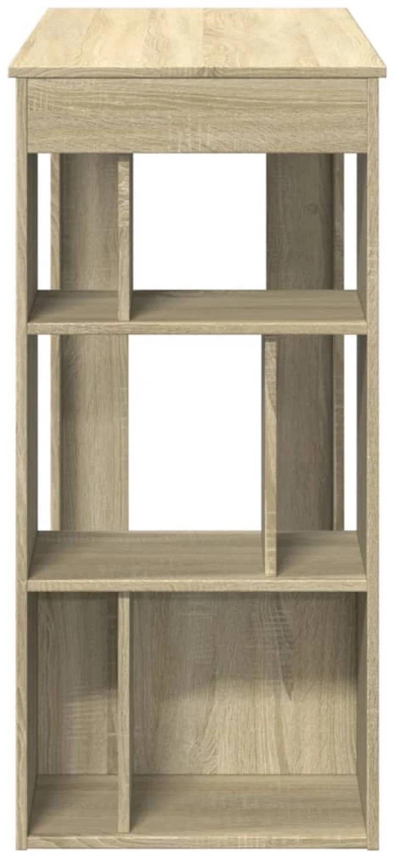 vidaXL Τραπέζι Μπαρ με Ράφια Sonoma Δρυς 102x50x103,5εκ Επεξ. Ξύλο