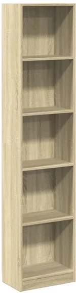 vidaXL Βιβλιοθήκη Sonoma Δρυς 40x24x176 εκ. από Επεξεργασμένο Ξύλο