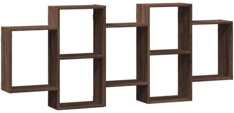 vidaXL Ραφιέρα Τοίχου Καφέ Δρυς 159x18x65 εκ. από Επεξεργασμένο Ξύλο