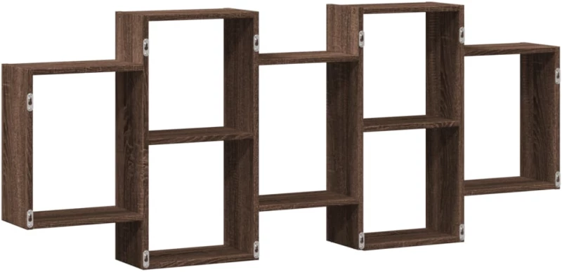 vidaXL Ραφιέρα Τοίχου Καφέ Δρυς 159x18x65 εκ. από Επεξεργασμένο Ξύλο