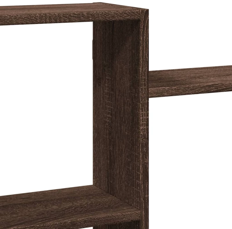 vidaXL Ραφιέρα Τοίχου Καφέ Δρυς 159x18x65 εκ. από Επεξεργασμένο Ξύλο
