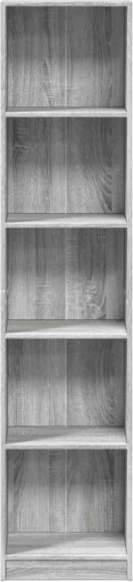 vidaXL Βιβλιοθήκη Γκρι Sonoma 40x24x176 εκ. από Επεξεργασμένο Ξύλο