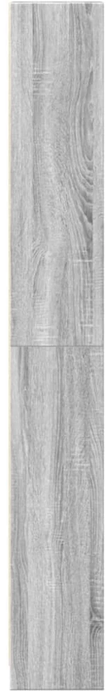 vidaXL Βιβλιοθήκη Γκρι Sonoma 40x24x176 εκ. από Επεξεργασμένο Ξύλο