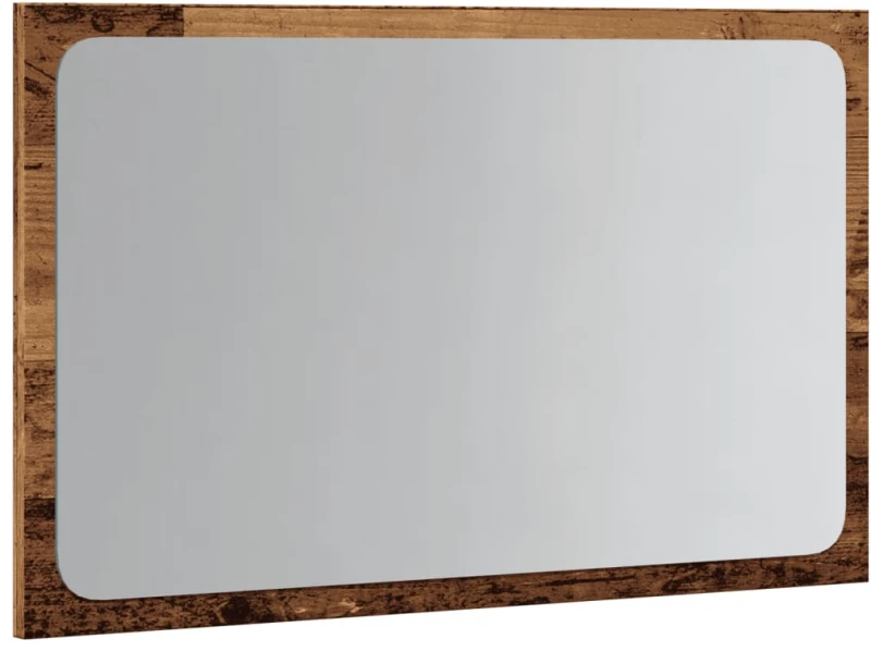 vidaXL Καθρέφτης Μπάνιου με LED Όψη Παλαιού Ξύλου 60x8,5x38 εκ.