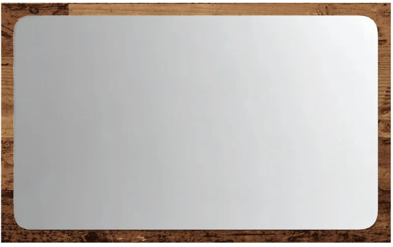 vidaXL Καθρέφτης Μπάνιου με LED Όψη Παλαιού Ξύλου 60x8,5x38 εκ.