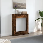 vidaXL Πλαίσιο Τζακιού Καπνιστή Δρυς 75x20x87,5 εκ. από Επεξ. Ξύλο