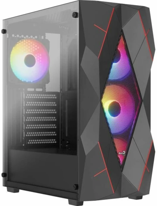 Κουτί Μέσος Πύργος ATX Aerocool Μαύρο