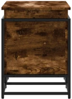 vidaXL Κουτί Αποθήκευσης με Καπάκι Δρυς 80x40x51,5 εκ. Επεξ. Ξύλο