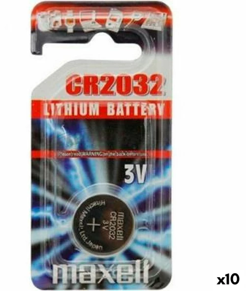 Κουμπιά κουμπιών Maxell 10238500 3V CR2032 Λιθίου (x10)
