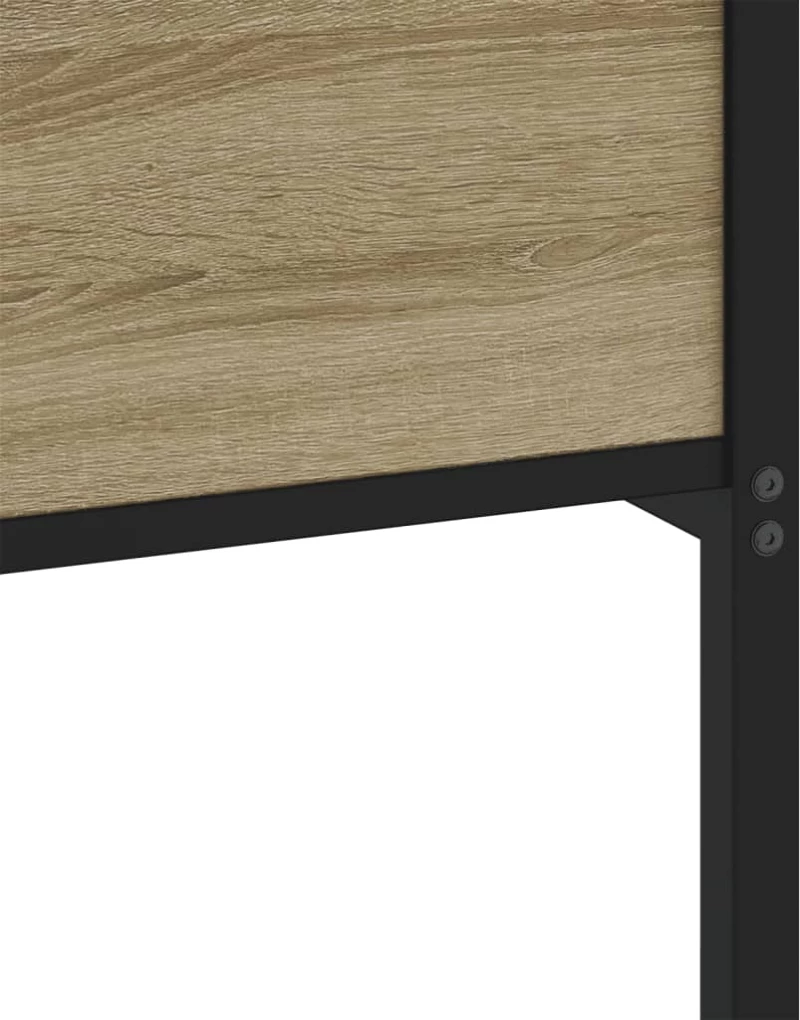 vidaXL Πλαίσιο Κρεβατιού Χωρ. Στρώμα Sonoma Δρυς 100x190 εκ Επ. Ξύλο