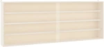 vidaXL Επιτοίχια βιτρίνα με πόρτες 100x8,5x37 cm