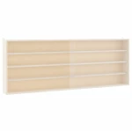 vidaXL Επιτοίχια βιτρίνα με πόρτες 100x8,5x37 cm