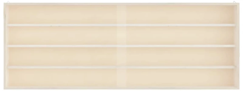 vidaXL Επιτοίχια βιτρίνα με πόρτες 100x8,5x37 cm