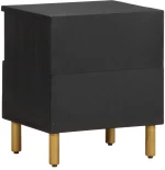 vidaXL Κομοδίνο Μαύρο 40 x 33 x 46 εκ. από Επεξεργασμένο Ξύλο