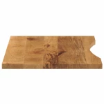 vidaXL Επιφάνεια Γραφείου Καμπύλη 100x60x2,5εκ Μασίφ Ακατ. Μάνγκο