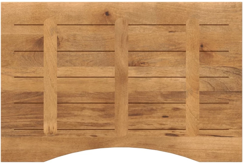 vidaXL Επιφάνεια Γραφείου Καμπύλη 100x60x2,5εκ Μασίφ Ακατ. Μάνγκο