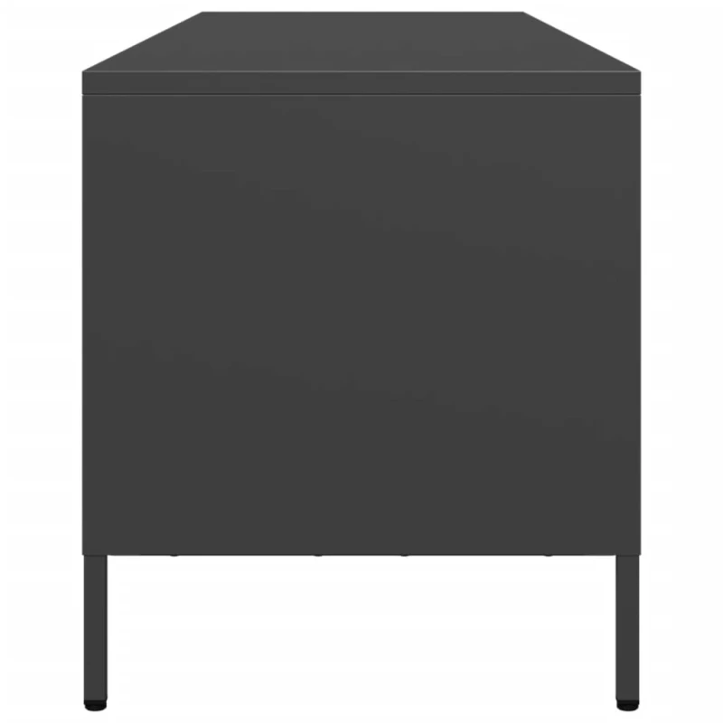 vidaXL Έπιπλο Τηλεόρασης Μαύρο 135x39x43,5 εκ. Ατσάλι Ψυχρής Έλασης
