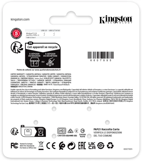 Κάρτα micro SD Kingston KE-U2X64-1AC 64 GB