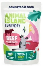 Γατοτροφή ANIMAL ISLAND Beef Βοδινό κρέας 12 x 85 g