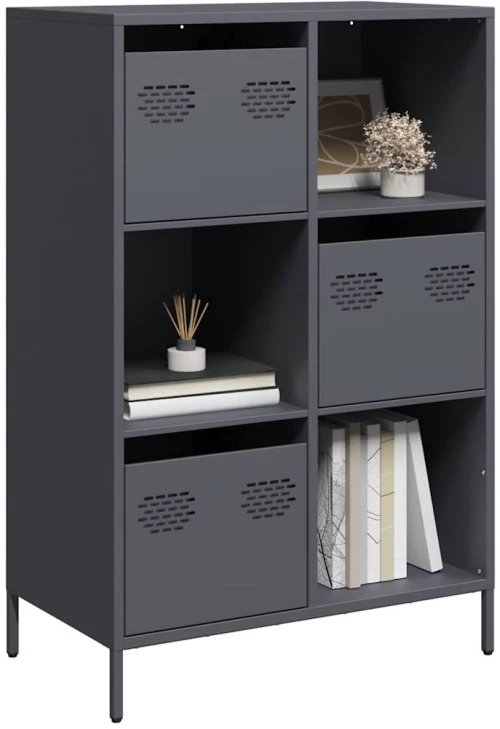 vidaXL Ντουλάπι Ανθρακί 68x39x103,5 εκ. από Χάλυβα