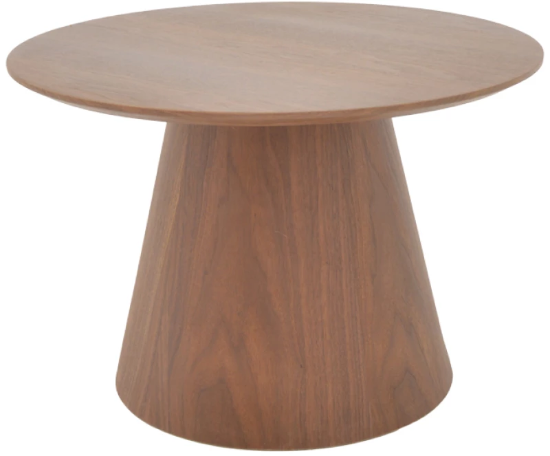 Βοηθητικό τραπέζι Kayano pakoworld καρυδί mdf Φ60x40εκ