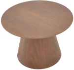 Βοηθητικό τραπέζι Kayano pakoworld καρυδί mdf Φ60x40εκ