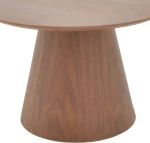 Βοηθητικό τραπέζι Kayano pakoworld καρυδί mdf Φ60x40εκ