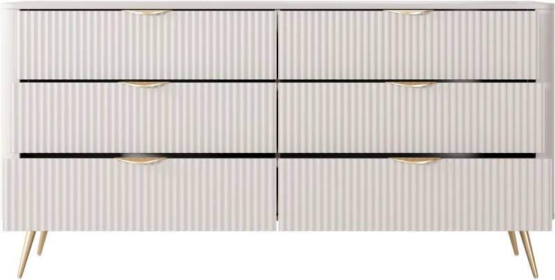 Συρταριέρα Lante μπεζ 163x81x38cm