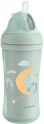 Kikka Boo PP Κύπελλο Με Καλαμάκι Σιλικόνης 220ml Moony me Mint 31302030080