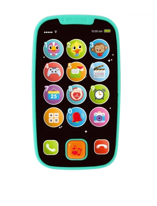 Bo Jungle B-My First Smart Phone Παιχνίδι-Τηλέφωνο Με Ήχους Γαλάζιο 12+Μ B925230