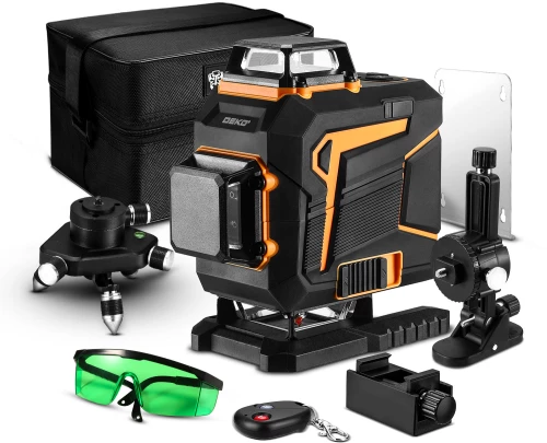 Αλφάδι Σταυρωτό Laser 360°  4D 16 Γραμμών DEKO DKLL16PS1